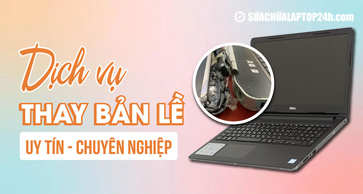 Kỹ thuật viên ITQ Computer kiểm tra bản lề laptop ở Quảng Ngãi